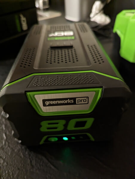 Greenworks lithium-ion battery